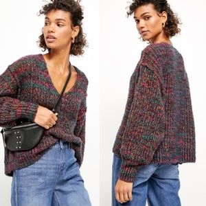 Free People Highland V Sweater, XS